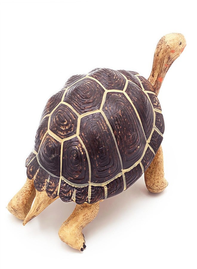 Higherbros Giant Tortoises Large Turtle Safari Animal Toys Wildlife Figurines Collection, Educational Toys for Kids, Outdoor Garden Statues and Home Decorating, Nice Decor (Dark Brown) - Image 2